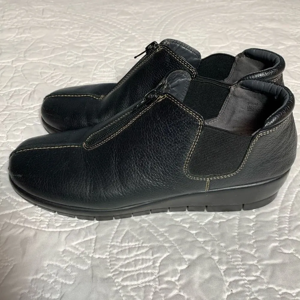 Aerosoles landfall, black leather bootie size 7 1/2 - Image 3