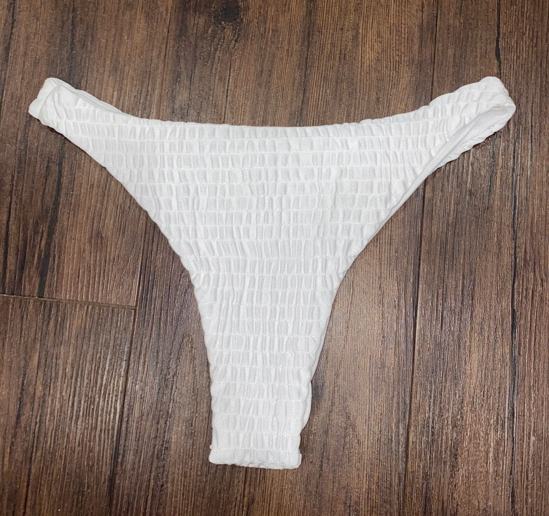 White Bikini Bottoms Size M - Image 2