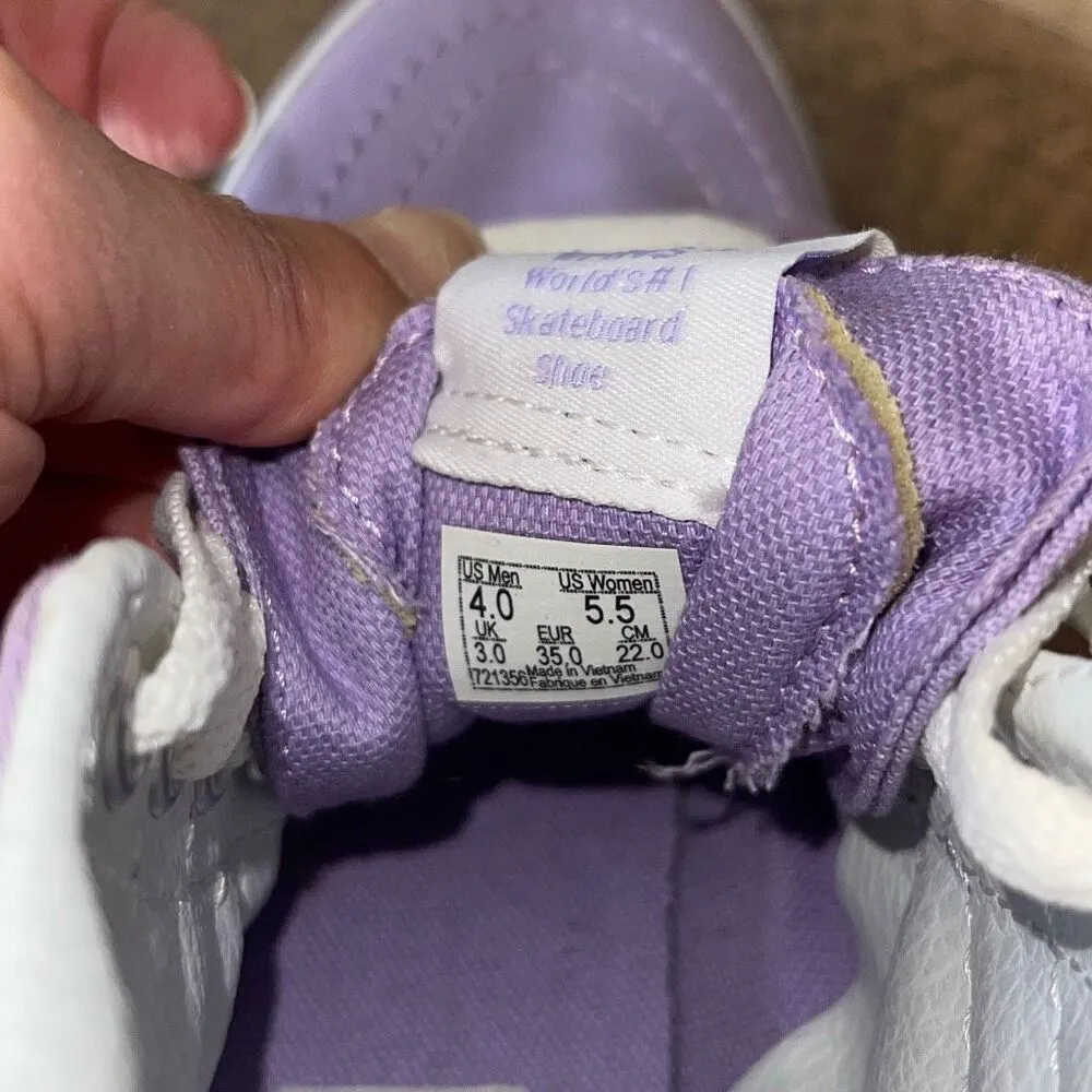 Vans Off The Wall Unisex SK8 Hi Top Skateboard Shoes Purple Sz Mens 4 Womens 5.5 - Image 6