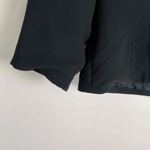 Maggy London Retro Women's Black Modern Shawl Collar Blazer Jacket 4P - Image 2