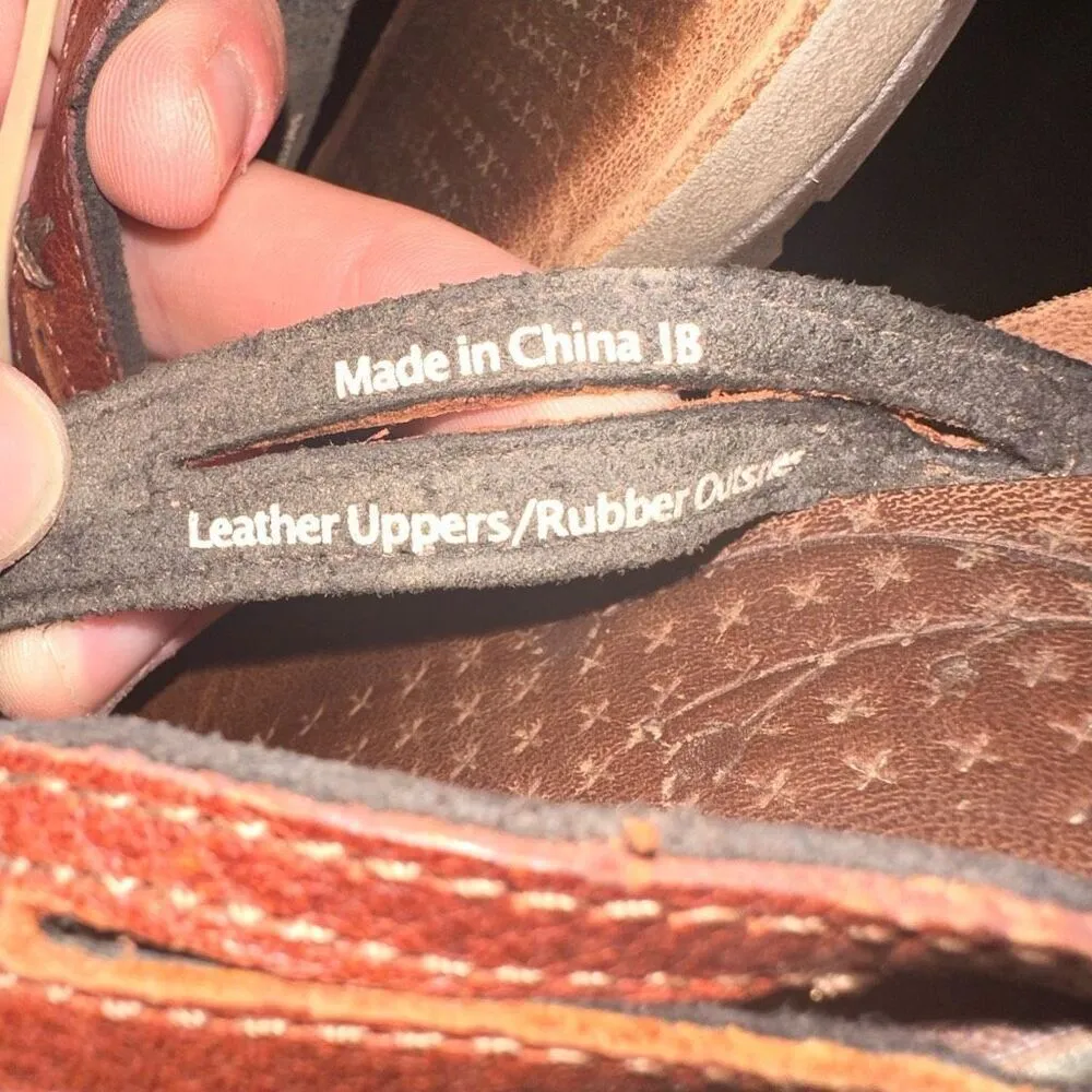 Chaco leather orthotics gorpcore size 6 outdoorsy flip flops - Image 3