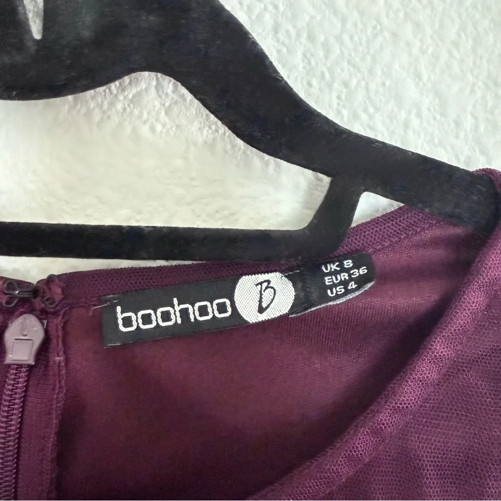 Beaded Sequins Long Sleeve Dress - Image 5