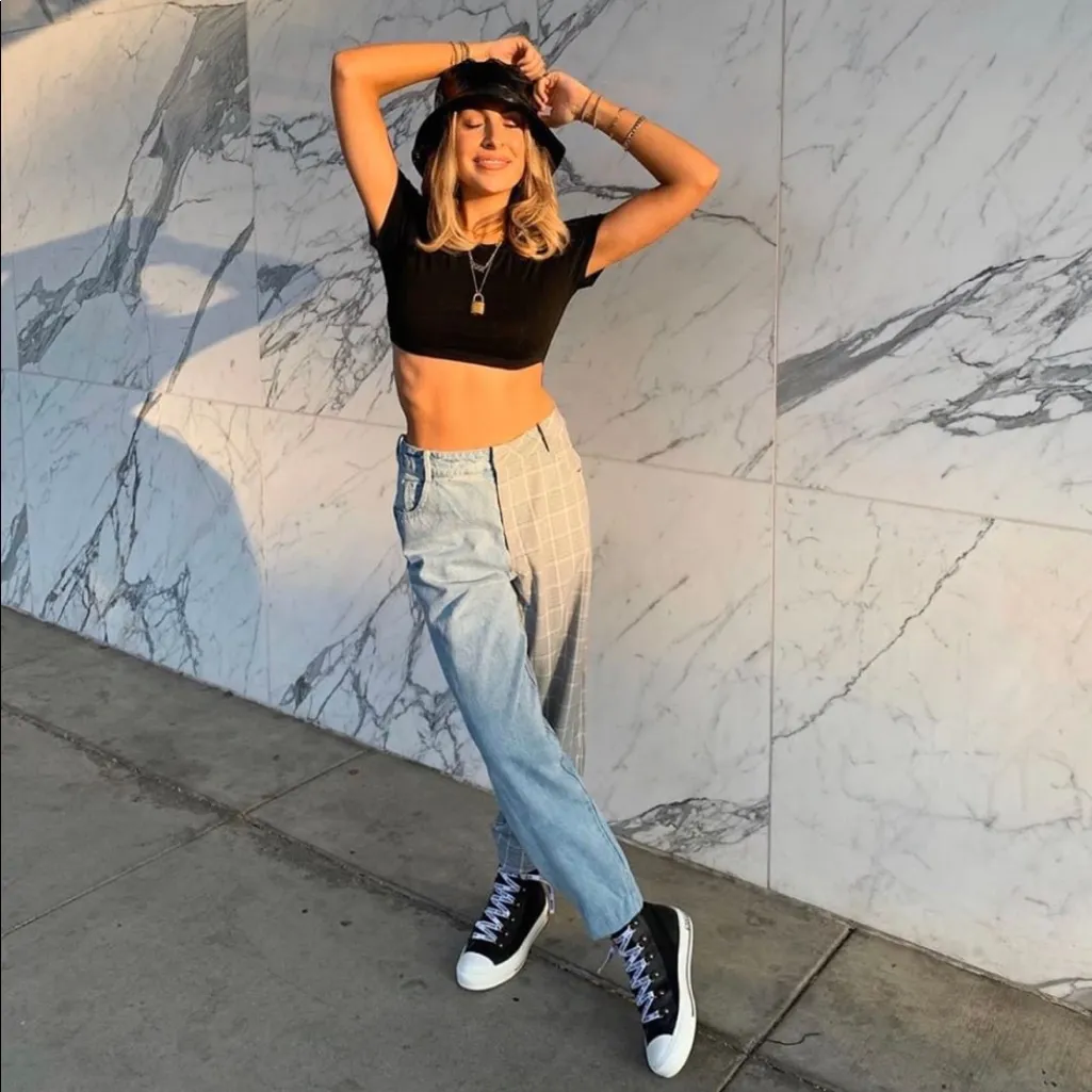 NWOT Choosy Young and Driven splice jeans Size 0 Blue - Image 7