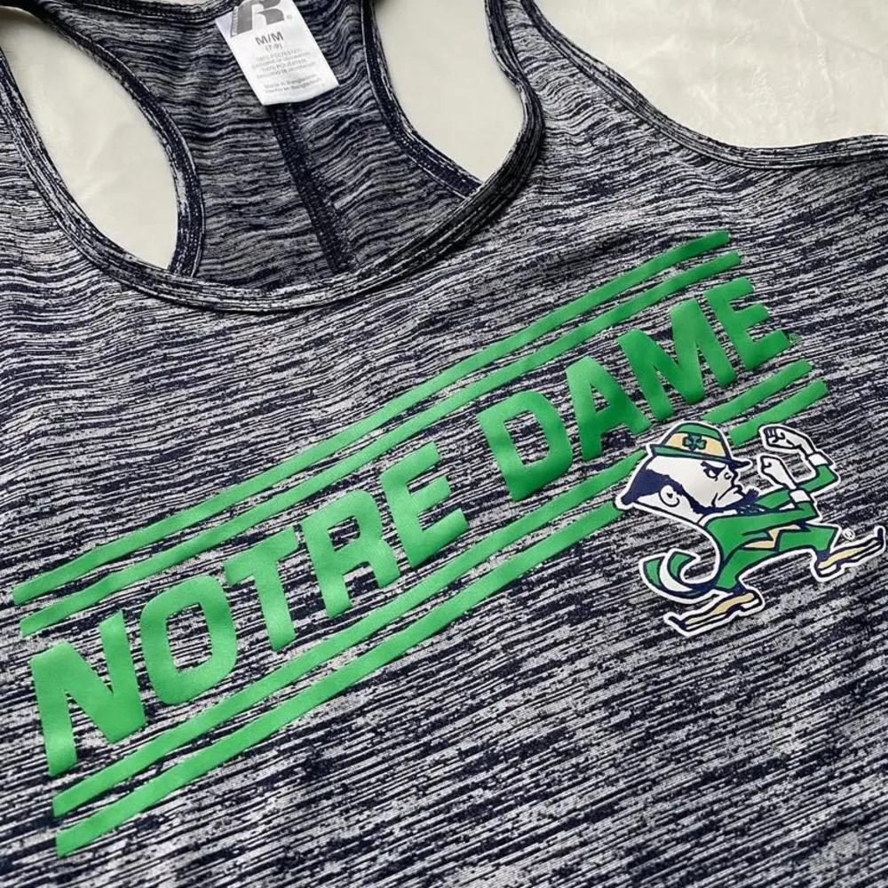 gray and green Notre Dame athletic tank top Size M - Image 3