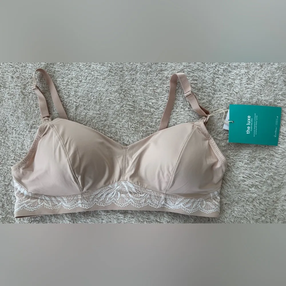 NWT Willow luxe pumping bra in champagne nude size Large - Image 2