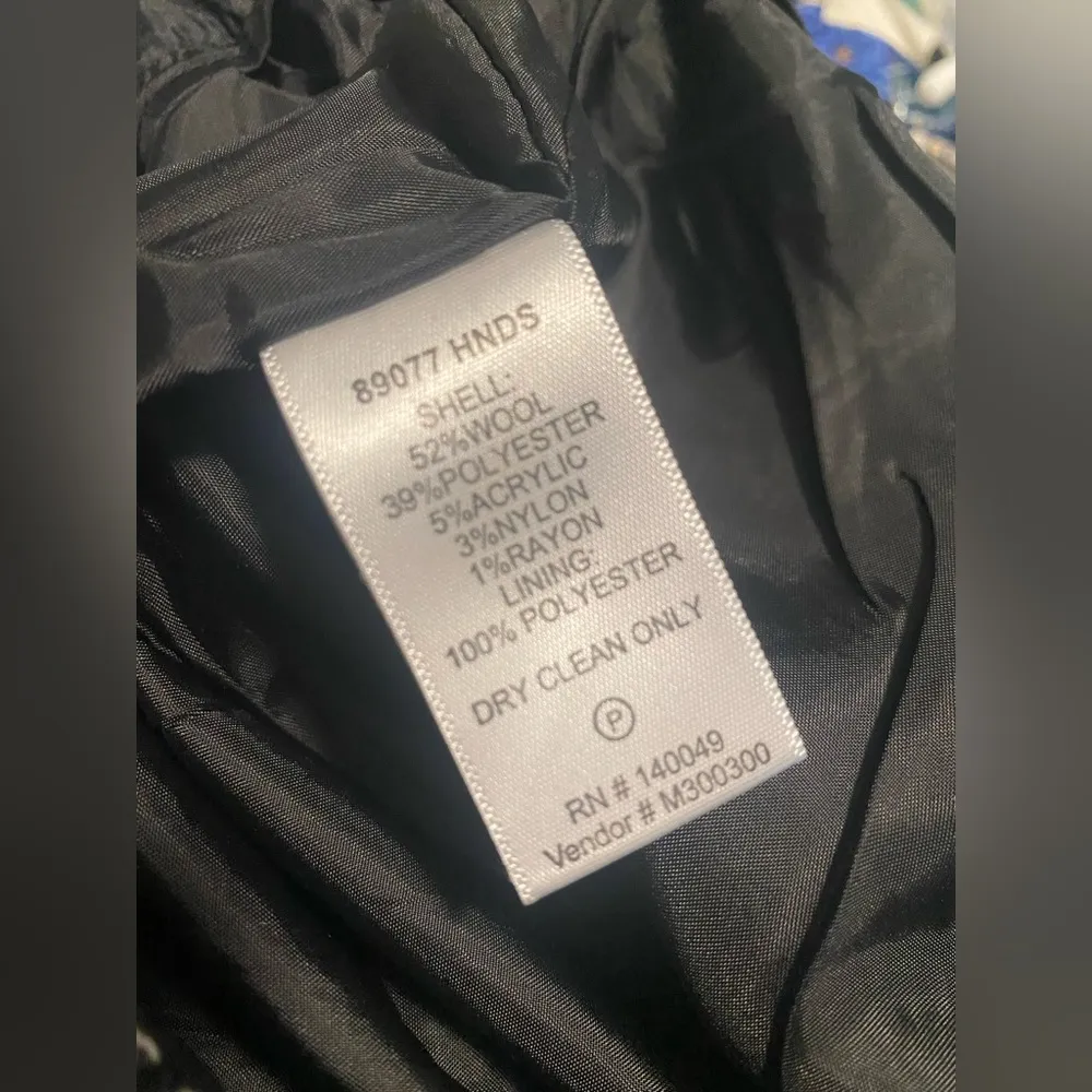 Metrostyle Black & White  Wool Flare Pants - Size 4 - Image 8