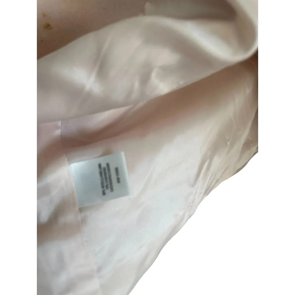 WORTH Women's Light Pink 100% Wool Coat Size Large - Image 8