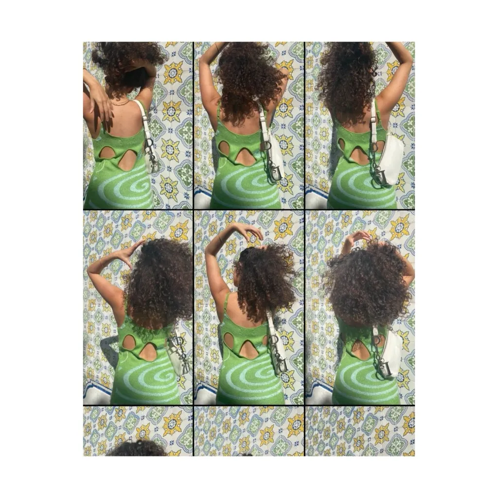 House of Sunny The Galaxy Hockney Midi Dress in Grass Green, X - Image 6