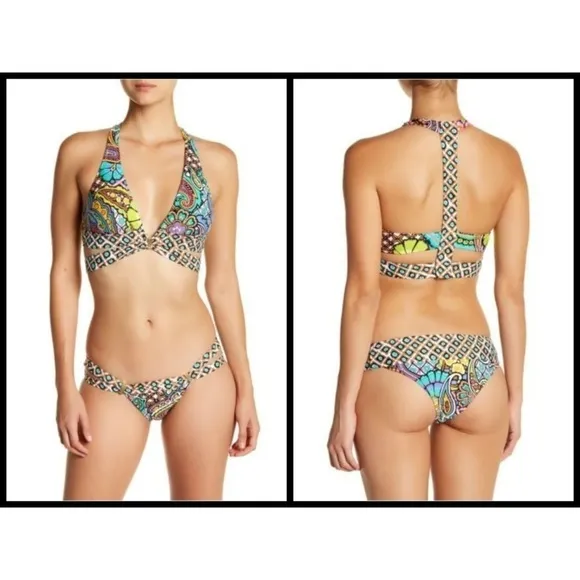 💕TRINA TURK💕 Brazilian Hipster Bikini BOTTOMS ~ Madagascar Paisley 4 NWT - Image 2