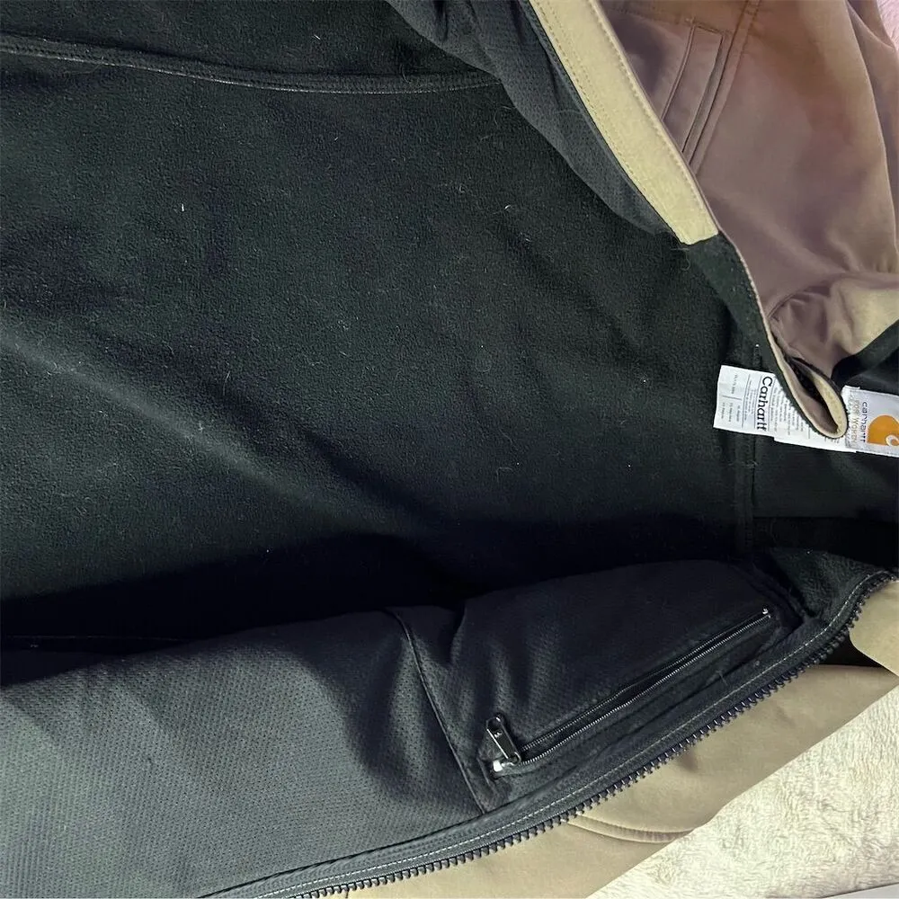 Carhartt Women's XL Brown Soft Shell Jacket Fleece Lined Casual Workwear - Image 8