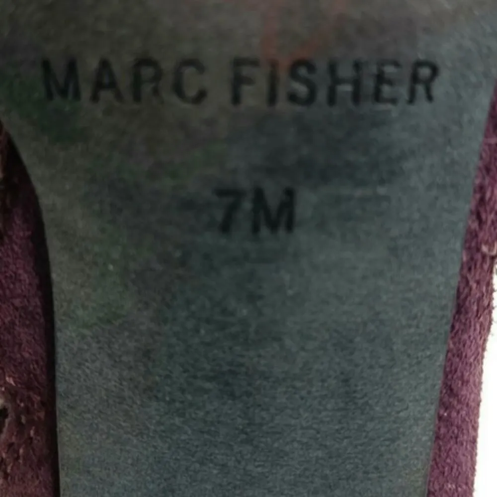 Marc Fisher Open Toe Suede Ankle Booties EUC Size 7M     FS1816 - Image 7