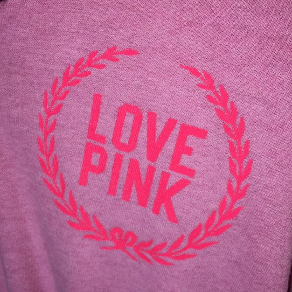 Victoria’s Secret PINK quarter zip sweatshirt pink in color size large sweatshir - Image 3