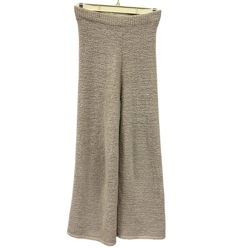 MorrisDay The Label Cream Cozy Knit Lounge Pants Soft Texture High Waist Pull On Tan - Image 10
