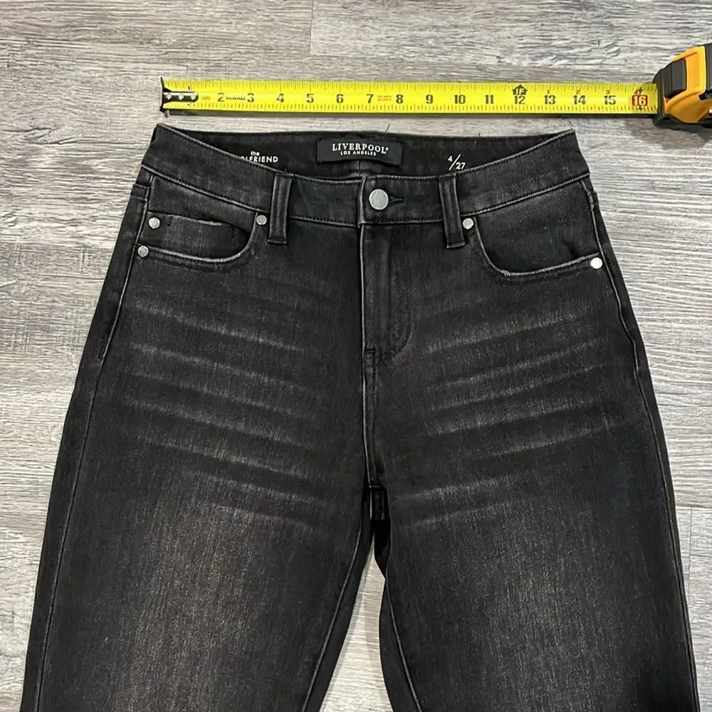 Liverpool NWOT Marley Girlfriend Raw Cut Cuff Mid Rise Four Way Stretch 4/27 - Image 3