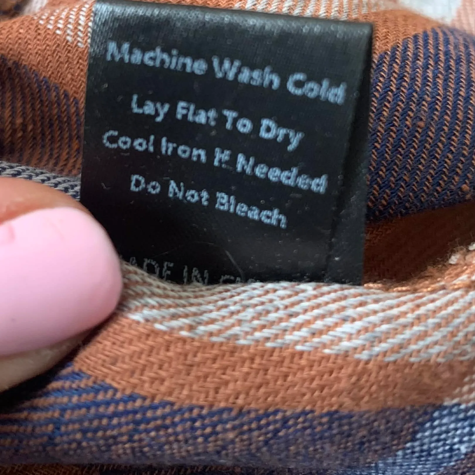 POL Oversized Flannel S Tunic Shacket Boho Plaid - Image 5