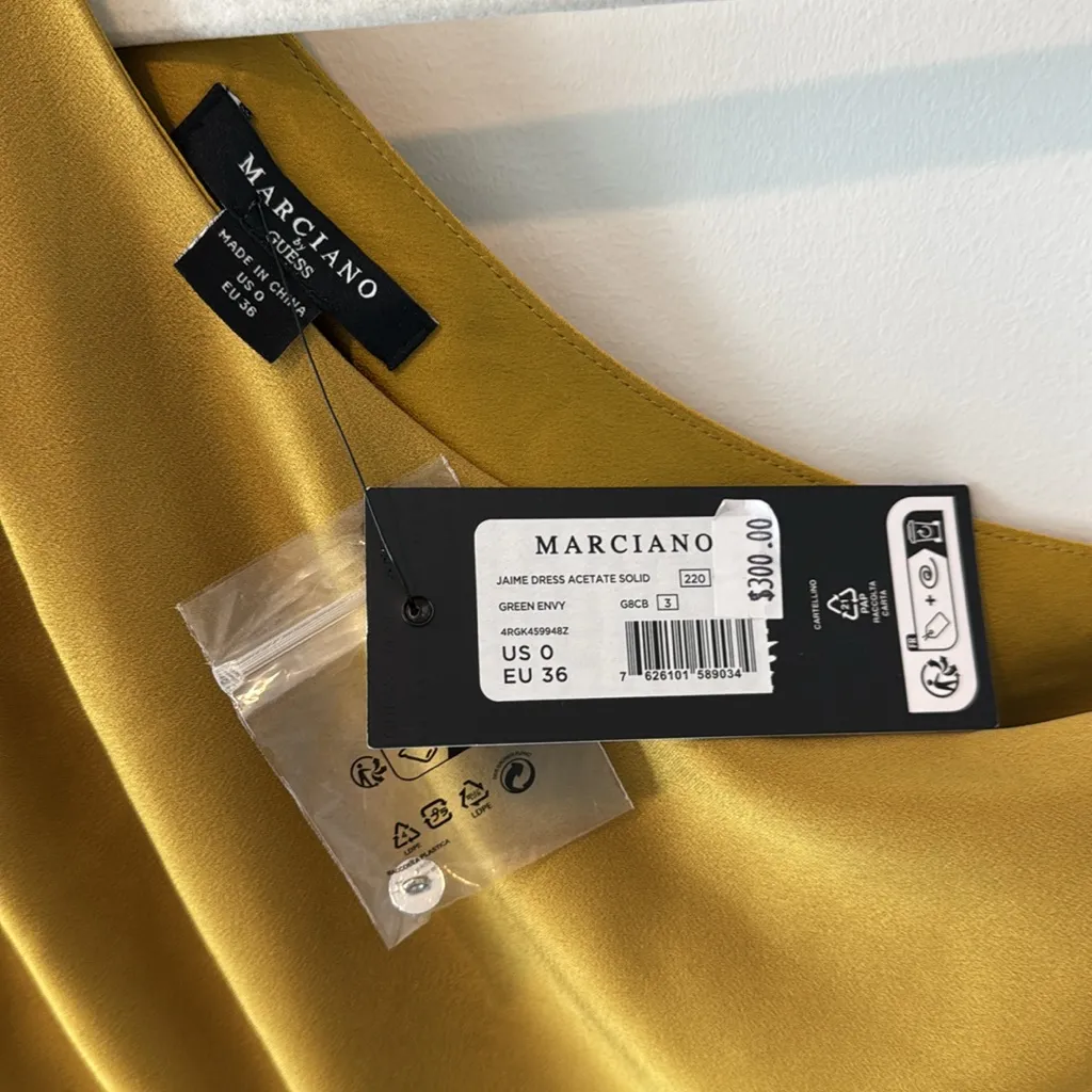 Marciano By Guess Jaime Cutout Dress in Citrine Yellow, XS, NWT - Image 7