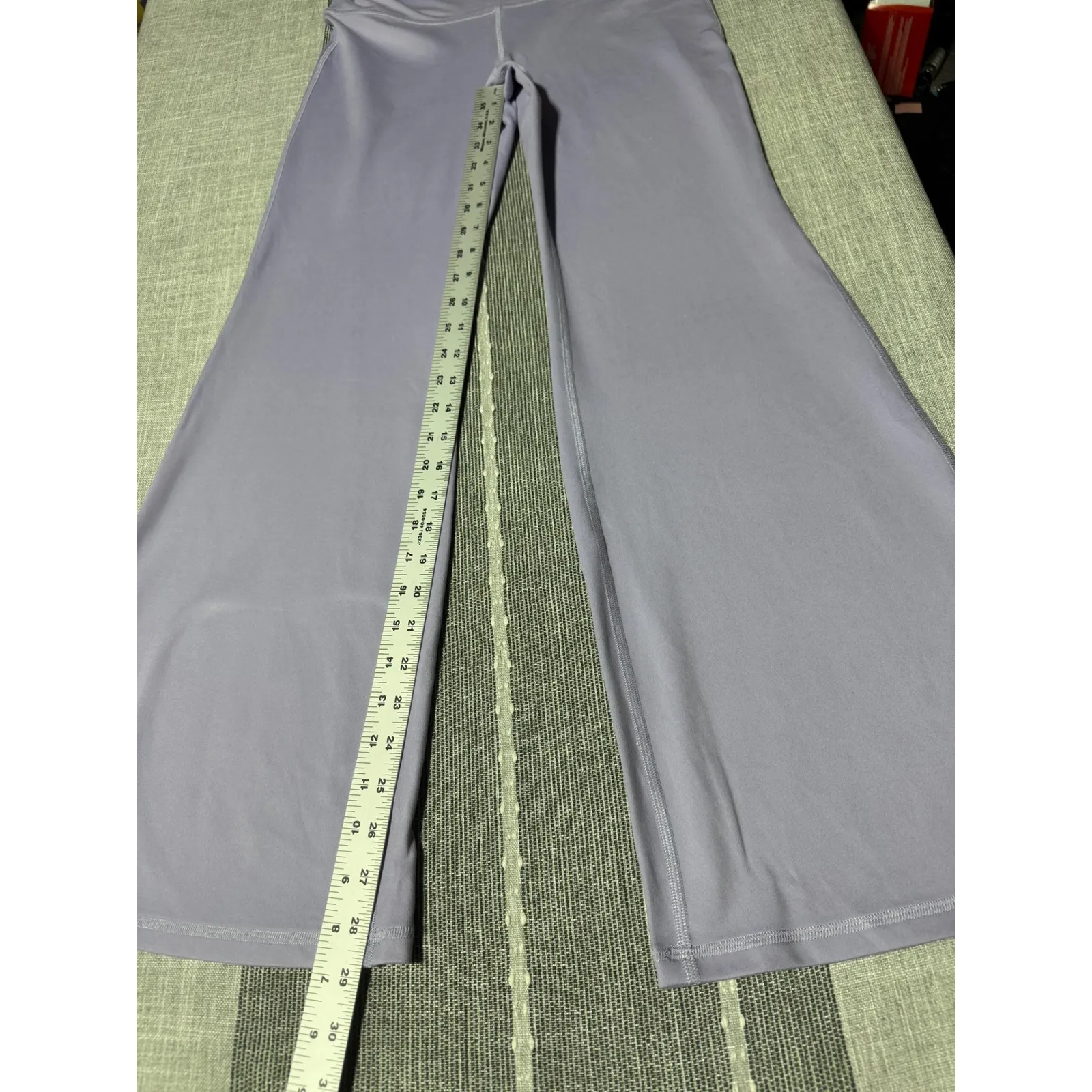Gilly Hicks Recharge Purple relaxed wide let Yoga Pants Womens Size L Flare Leg - Image 2