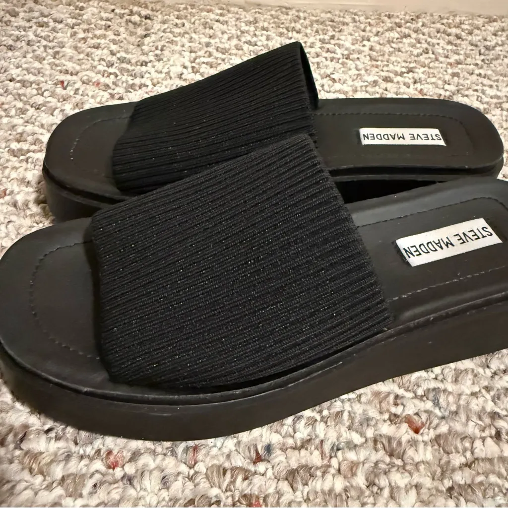 Steve Madden Balanced Slide Jolee Slide Y2K Sandal 38- Size 8.5 9 - Image 7