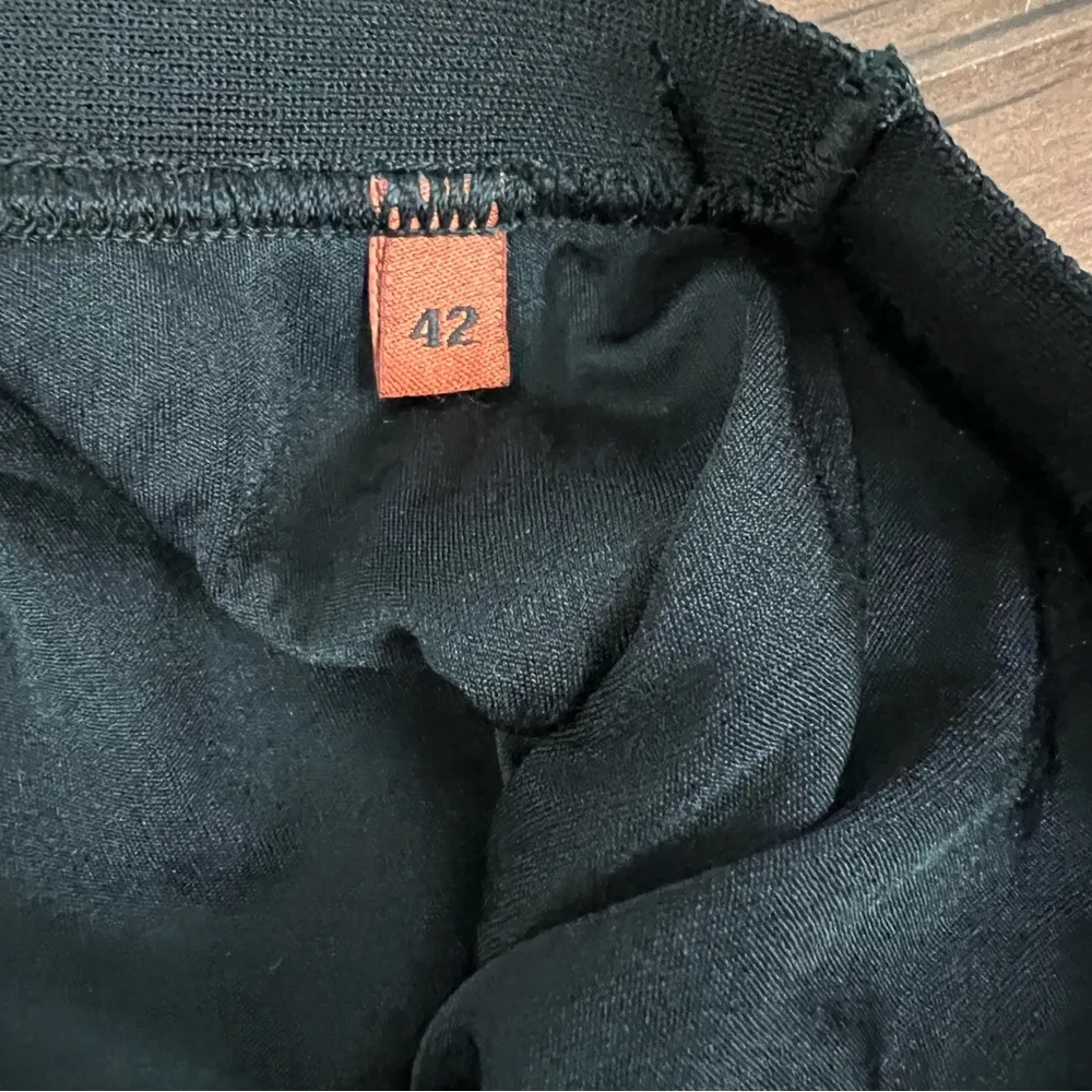 Missoni Faux Wrap Ribbed Black Skirt - Size IT 42/ US 6 - Image 6