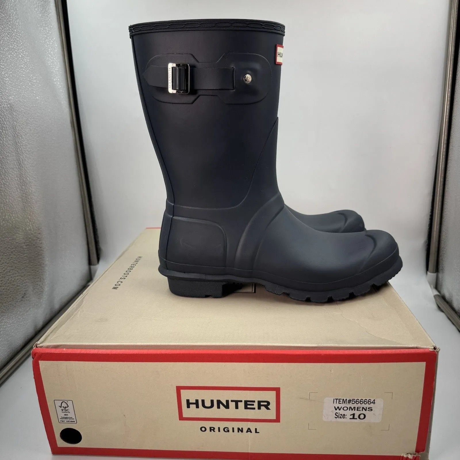 Hunter Women's Original Short Boot Navy Blue US 10 Waterproof, Rain Boot - Image 5