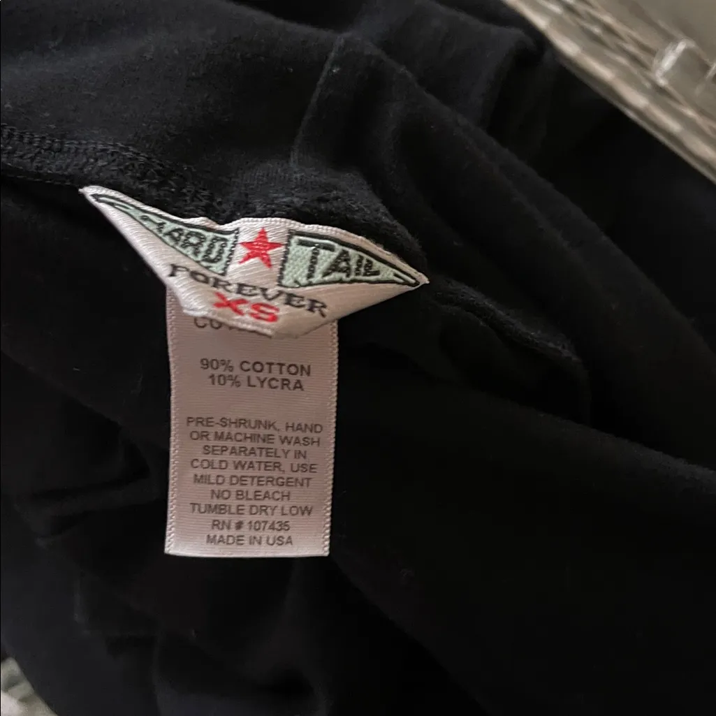 Hard Tail Forever ROLLDOWN SIDE SLINGER CROP LEGGING XS Black - Image 11