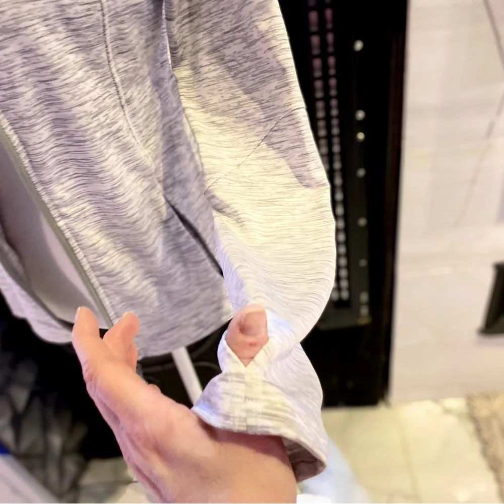 NWOT Women’s Track Jacket Size:S Grey & White Long Sleeves Gray - Image 6