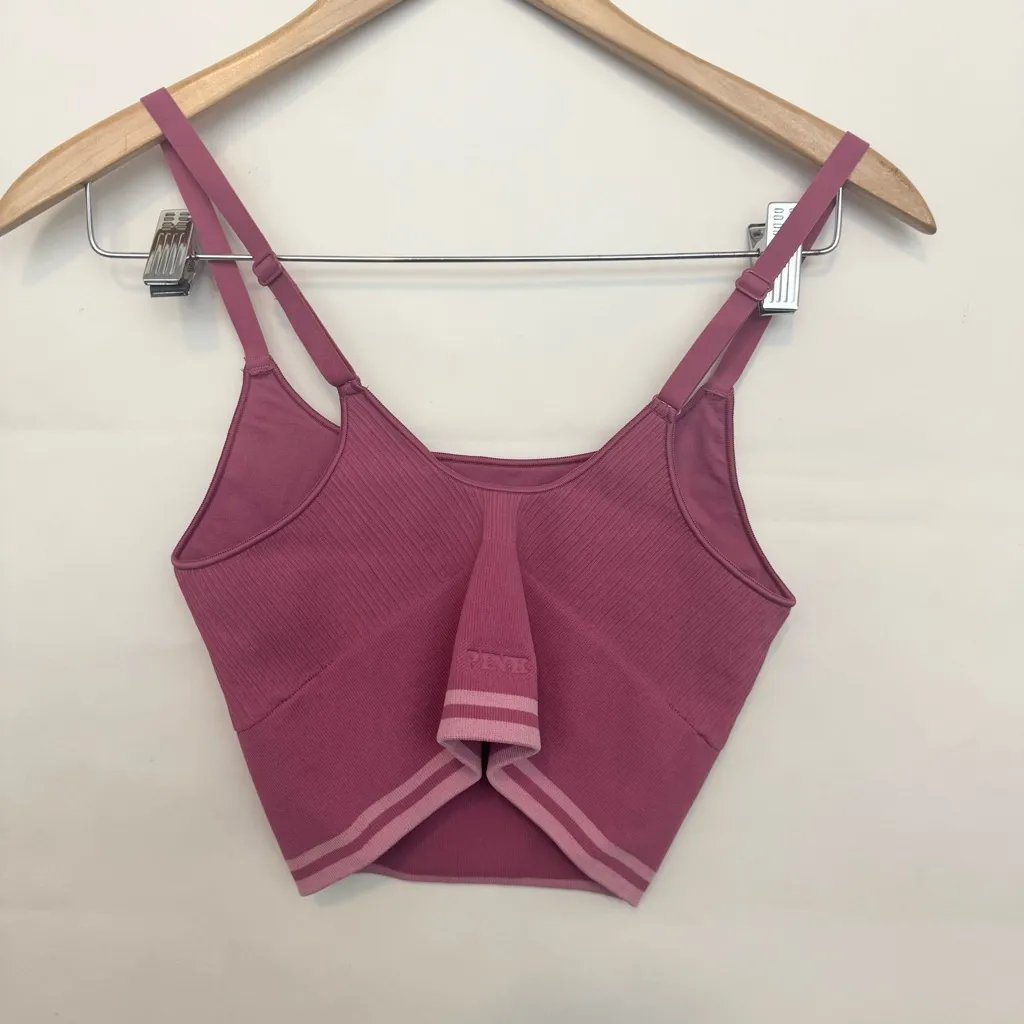 NWT Victoria's Secret PINK seamless long line Mauve Sports Bra - Image 2