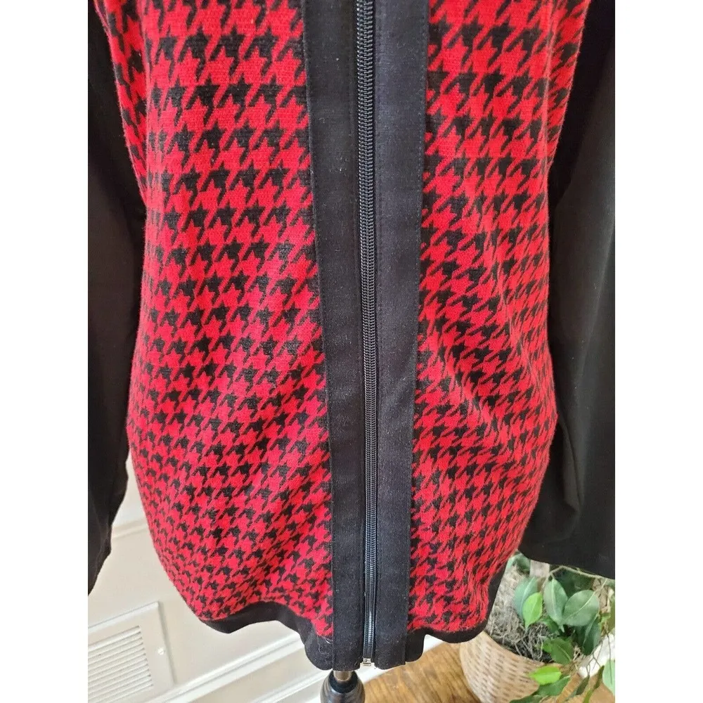 Koret Women's Red & Black Polyester Long Sleeve Casual Full Zip Front Jacket XL - Image 3