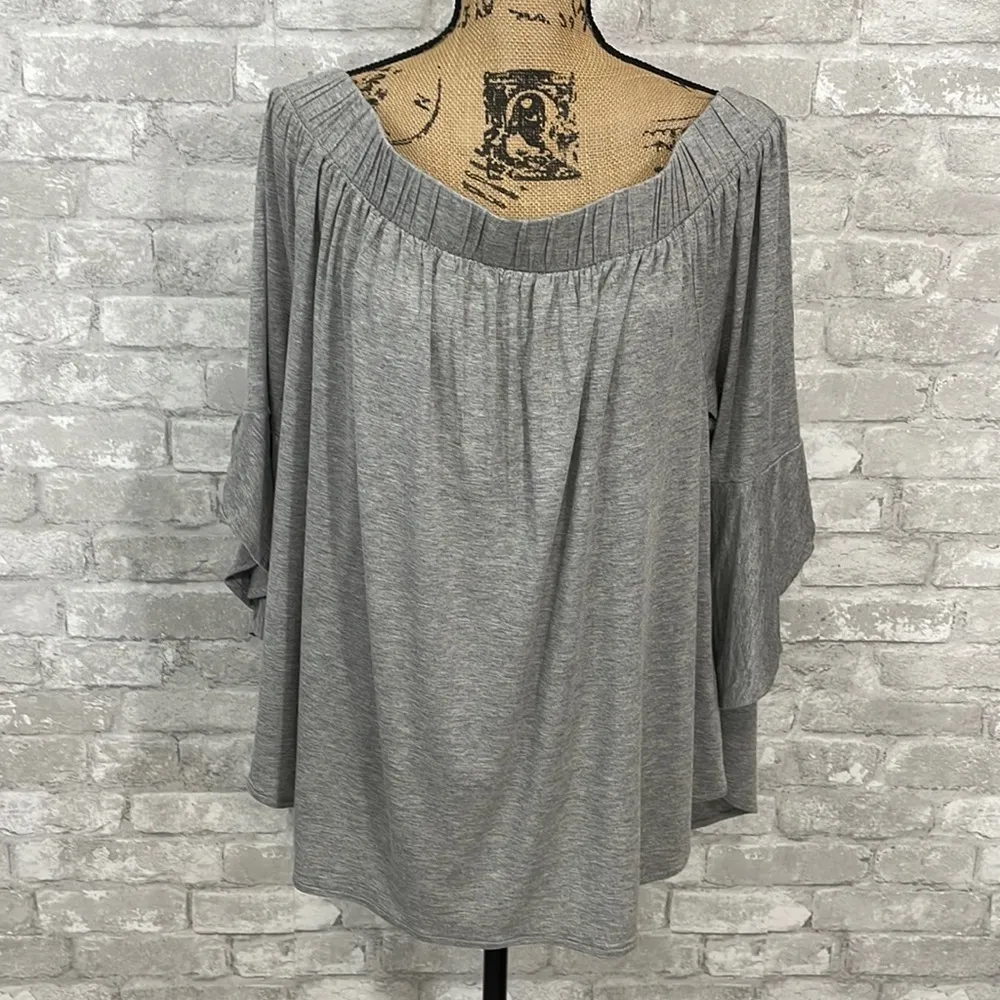 Lane Bryant Off Shoulder Bow Jersey Knit Top - Image 3