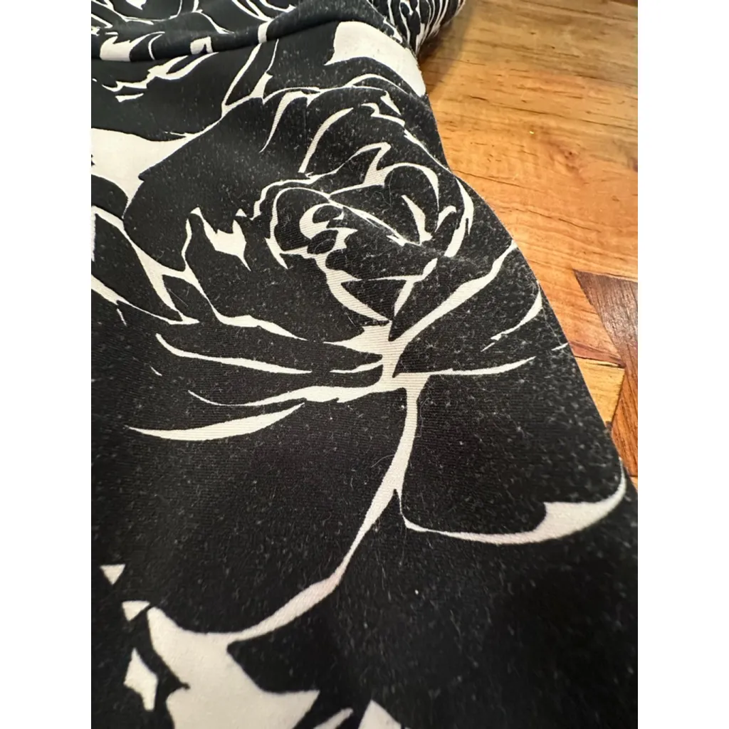 Women's Just Taylor Black & White Floral Sleeveless Dress Size 4 - Image 6