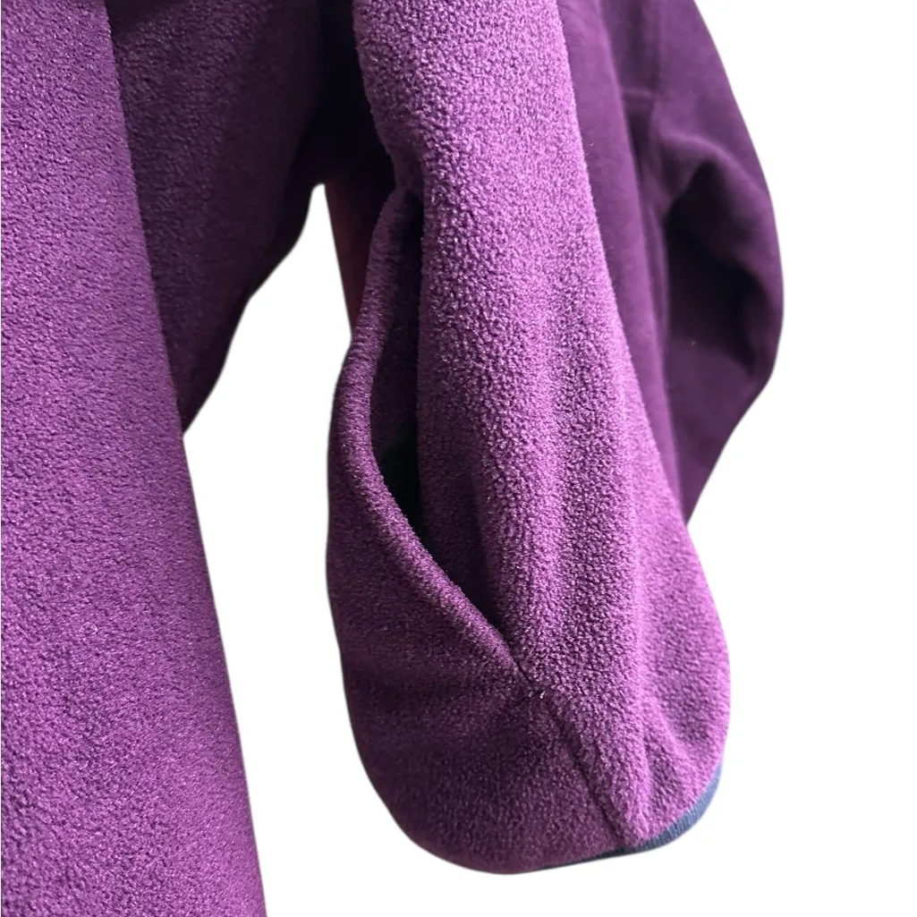 Lands End Vintage Snap T Fleece Sweater Purple Blue Retro
Size Small - Image 4