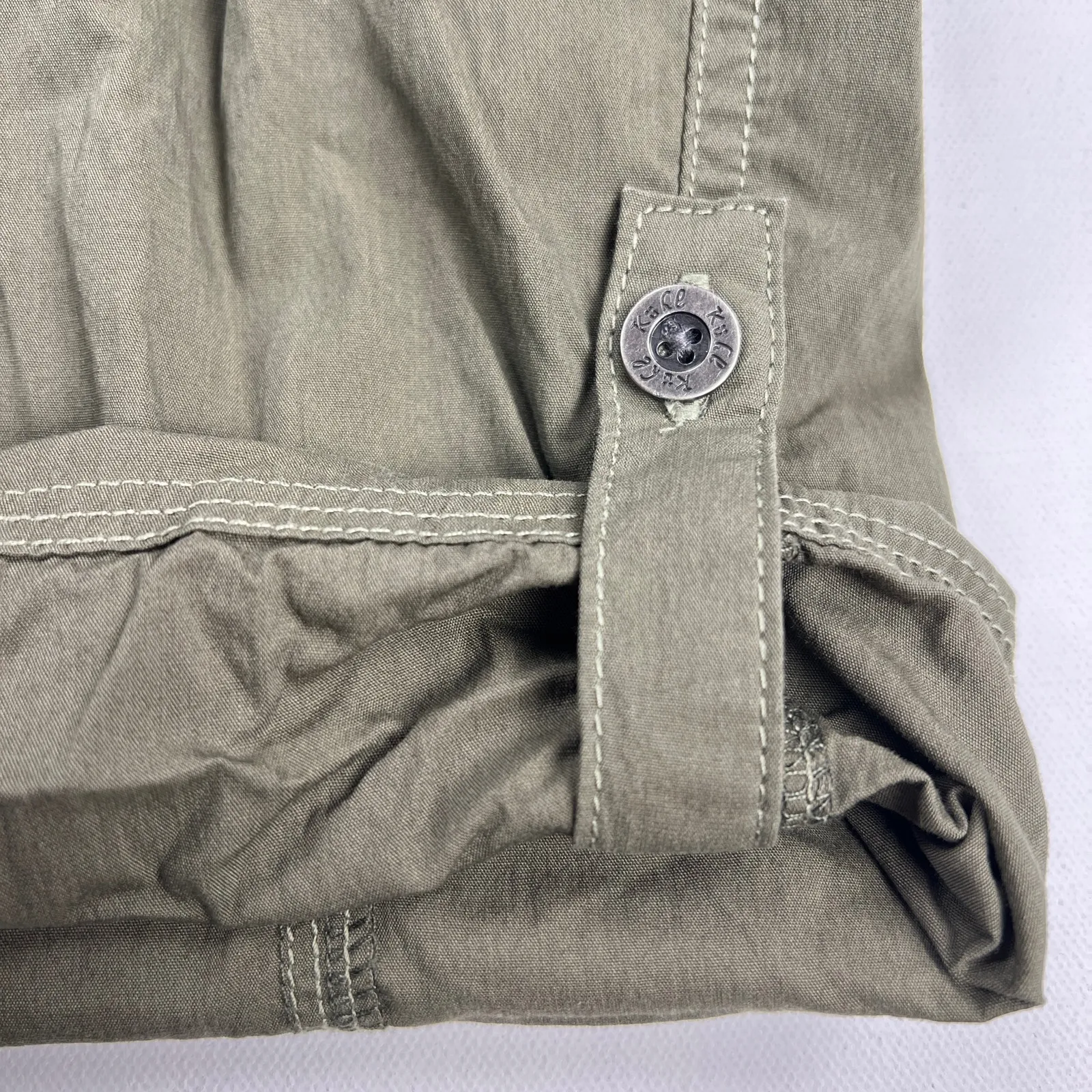 Kuhl Resistor Air Roll-Up Short Adjustable Cargo Crop Pant/Bermuda Green Size 6 - Image 5