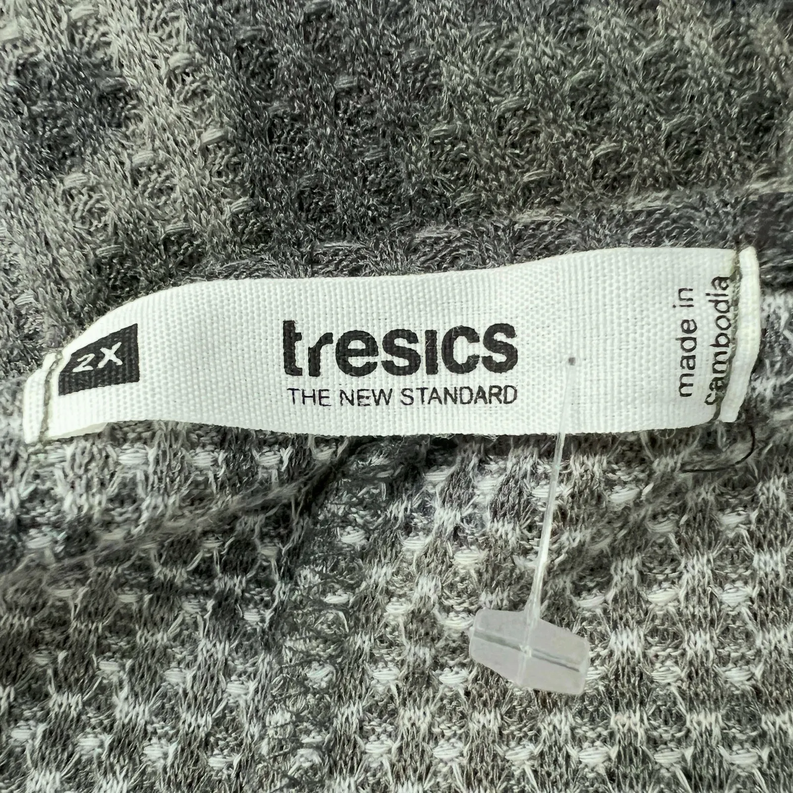 Tresics Womens Sweater 2X Camouflage Waffle Knit Relaxed Stretch Minimalist NWOT - Image 2