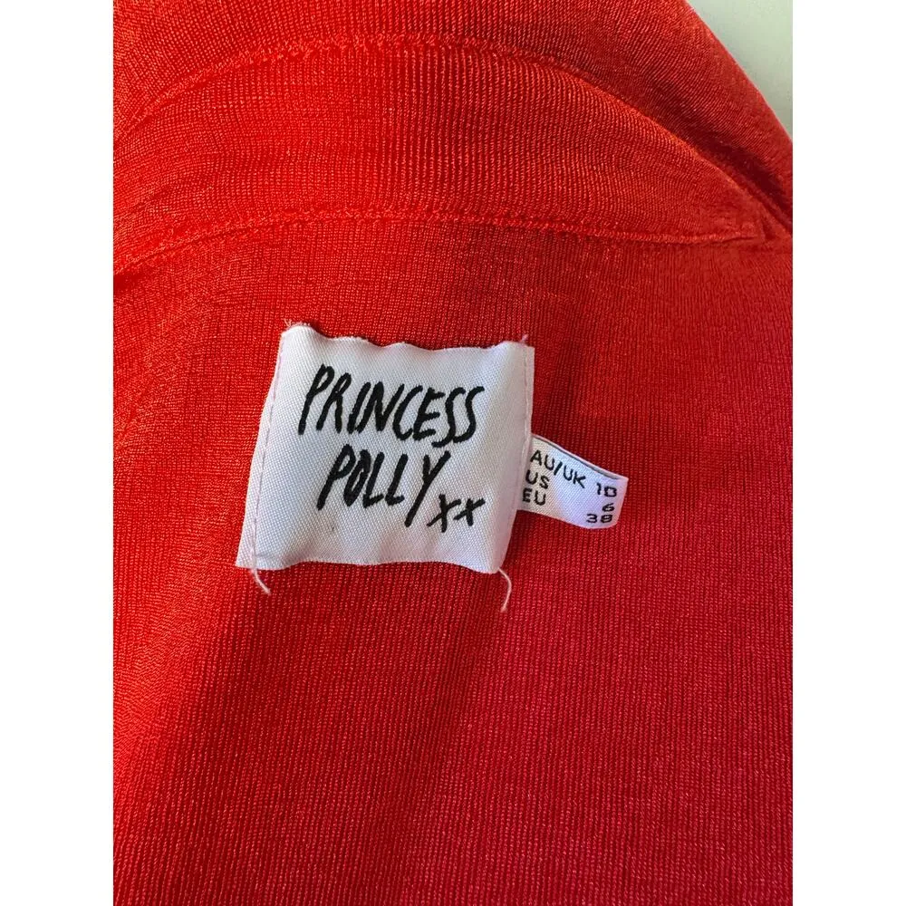 Princess Polly Elody Red Dress Size 6 - Image 7