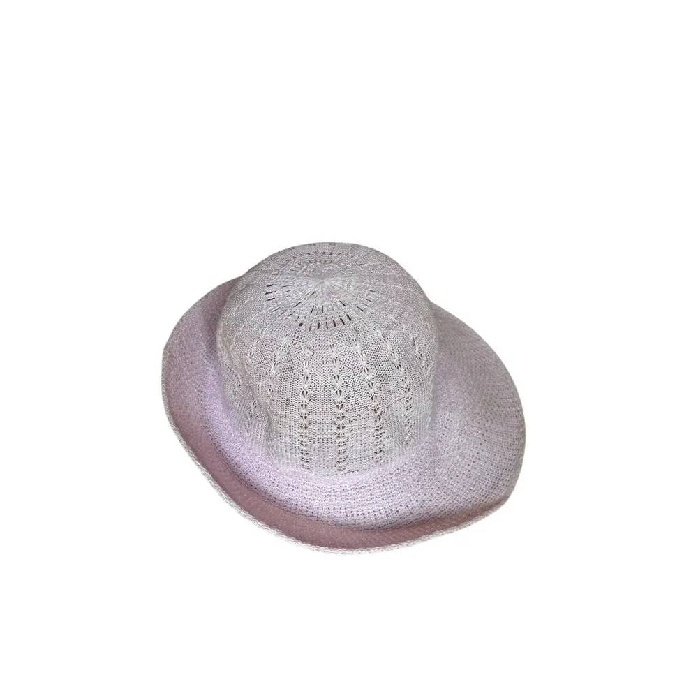 Light Purple Womens Straw Hat For Summer Beach Casual Wear Breathable Chic NWOT - Image 2
