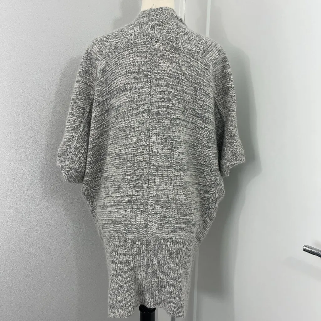 Babaton Aritzia XXS/XS Gray, White Javier Italian Mohair Wool Open Cardigan - Image 3