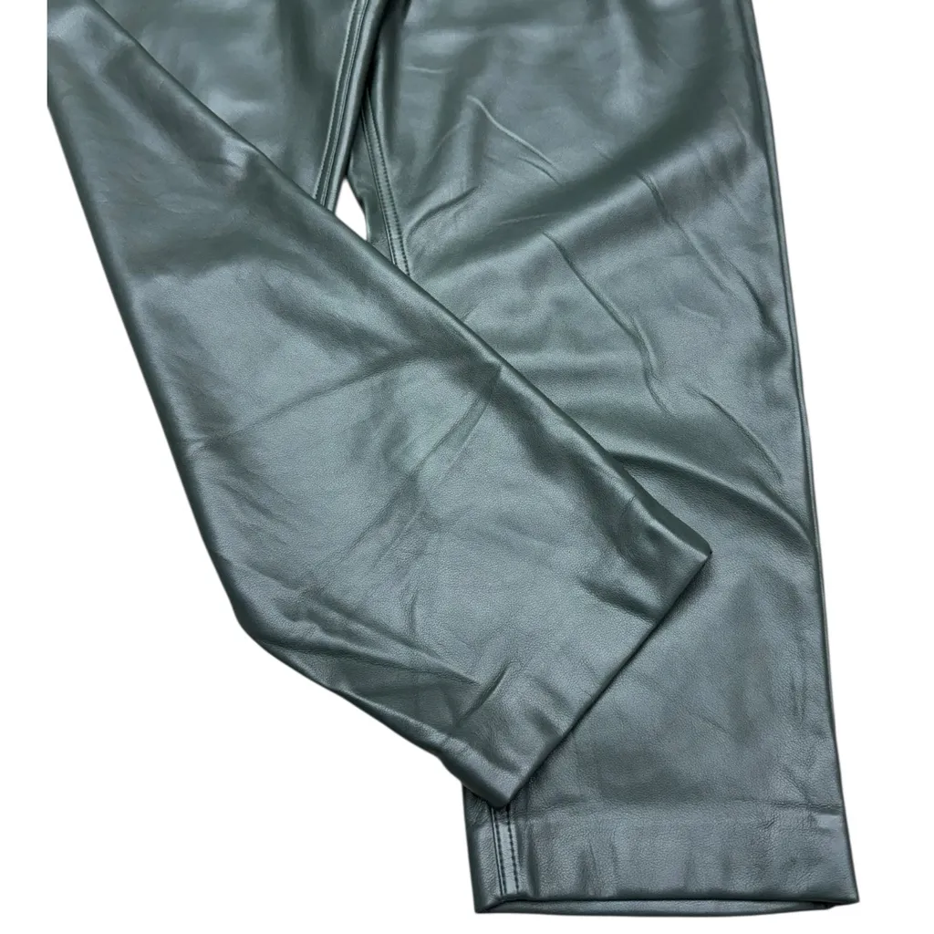 BLANKNYC Green Faux Leather High Waist Tapered Pants Size 30 - Image 8