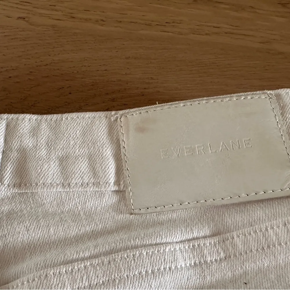 Everlane the curvy high-rise skinny jeans white denim size 29 cropped - Image 12