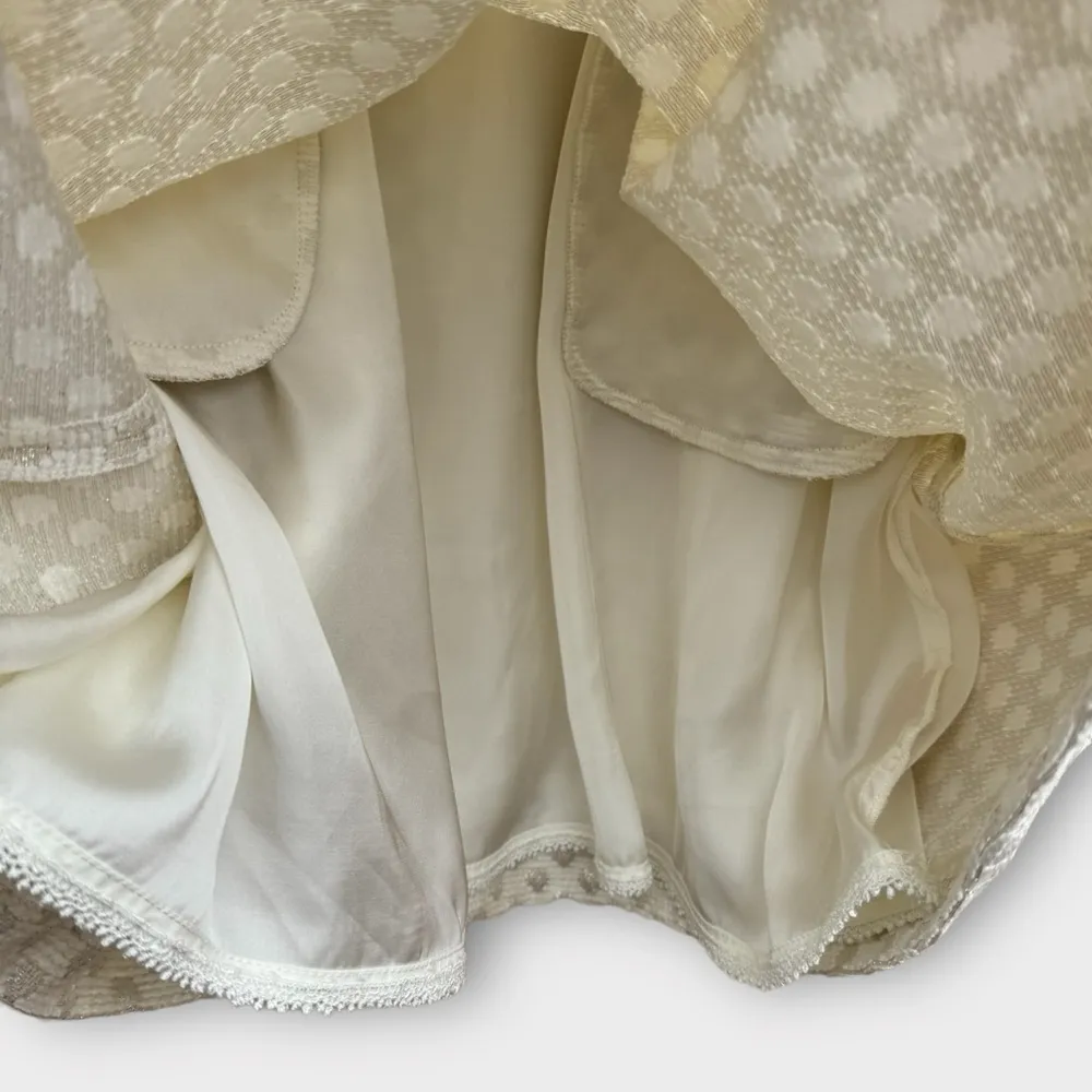 Anthropologie Moulinette Soeurs Ivory Marli Jacquard Dress - Image 11