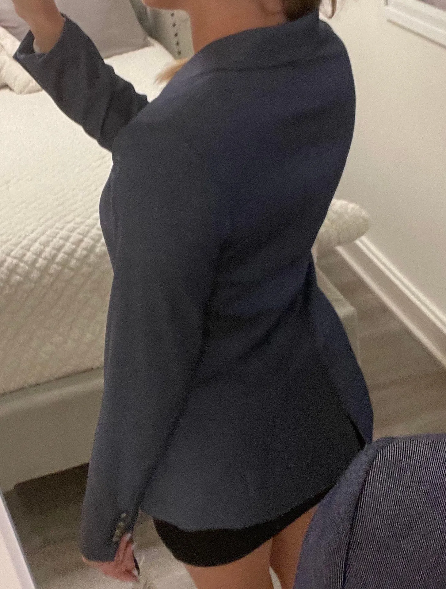 Denim Look Blazer - Image 2