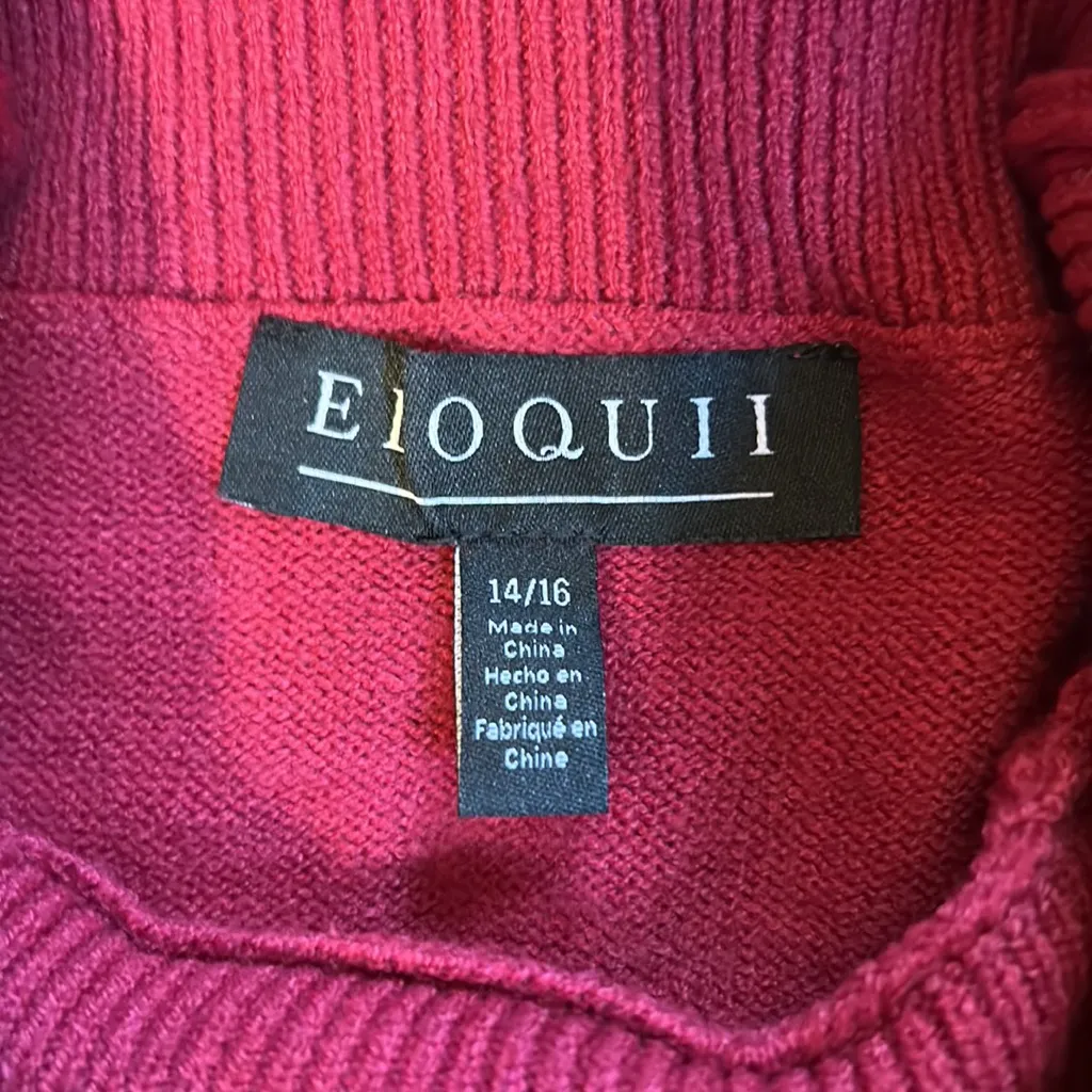 Eloquii Deep Red Sweater, Awesome Condition, Warm but Not Too Warm! - Image 9