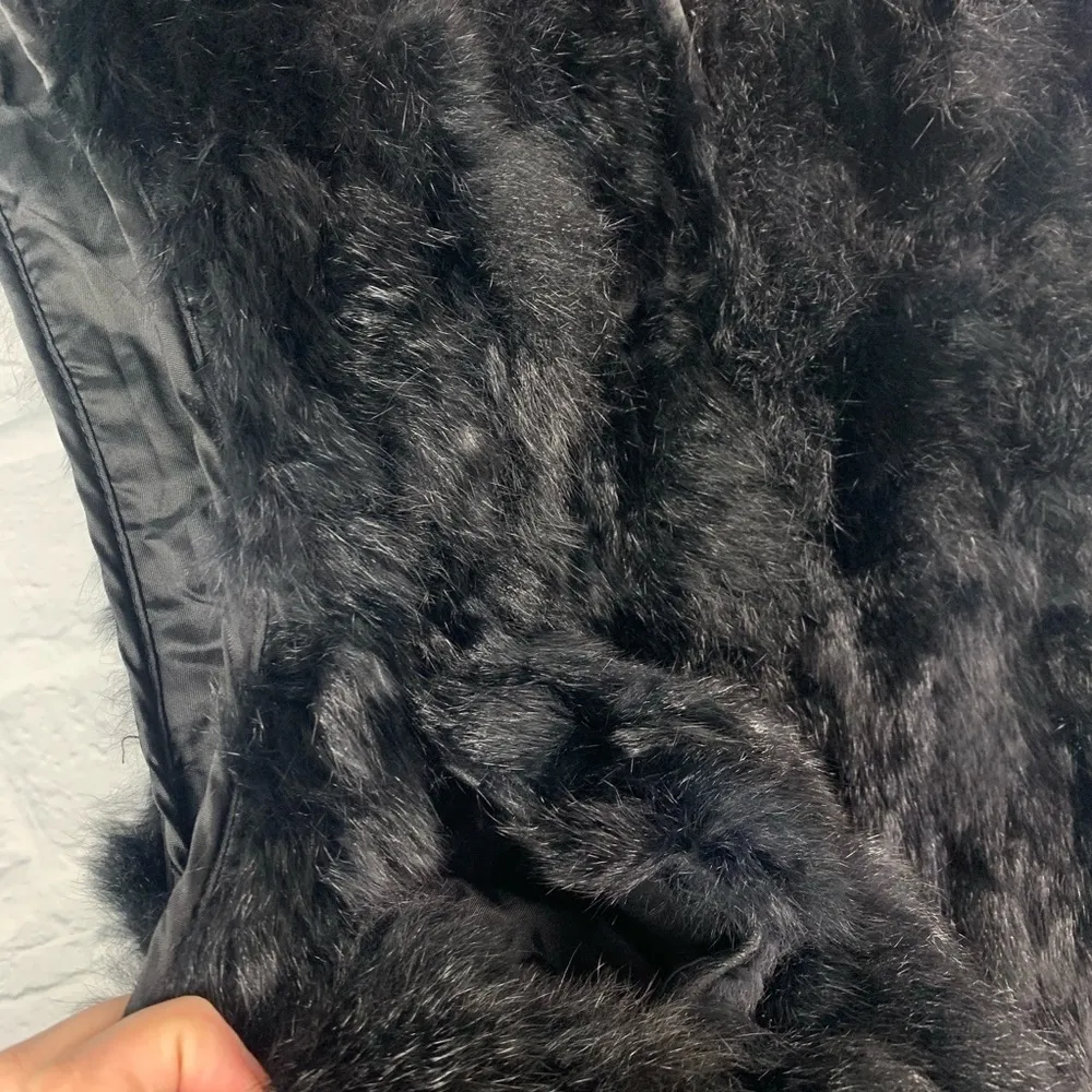 Genuine New Zealand Opossom Fur & Leather Vest S - Image 6