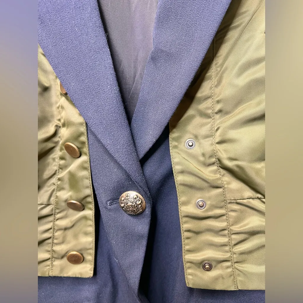 Veronica Beard Bromley Bomber Dickey Jacket  Coat Navy Size Small - Image 7