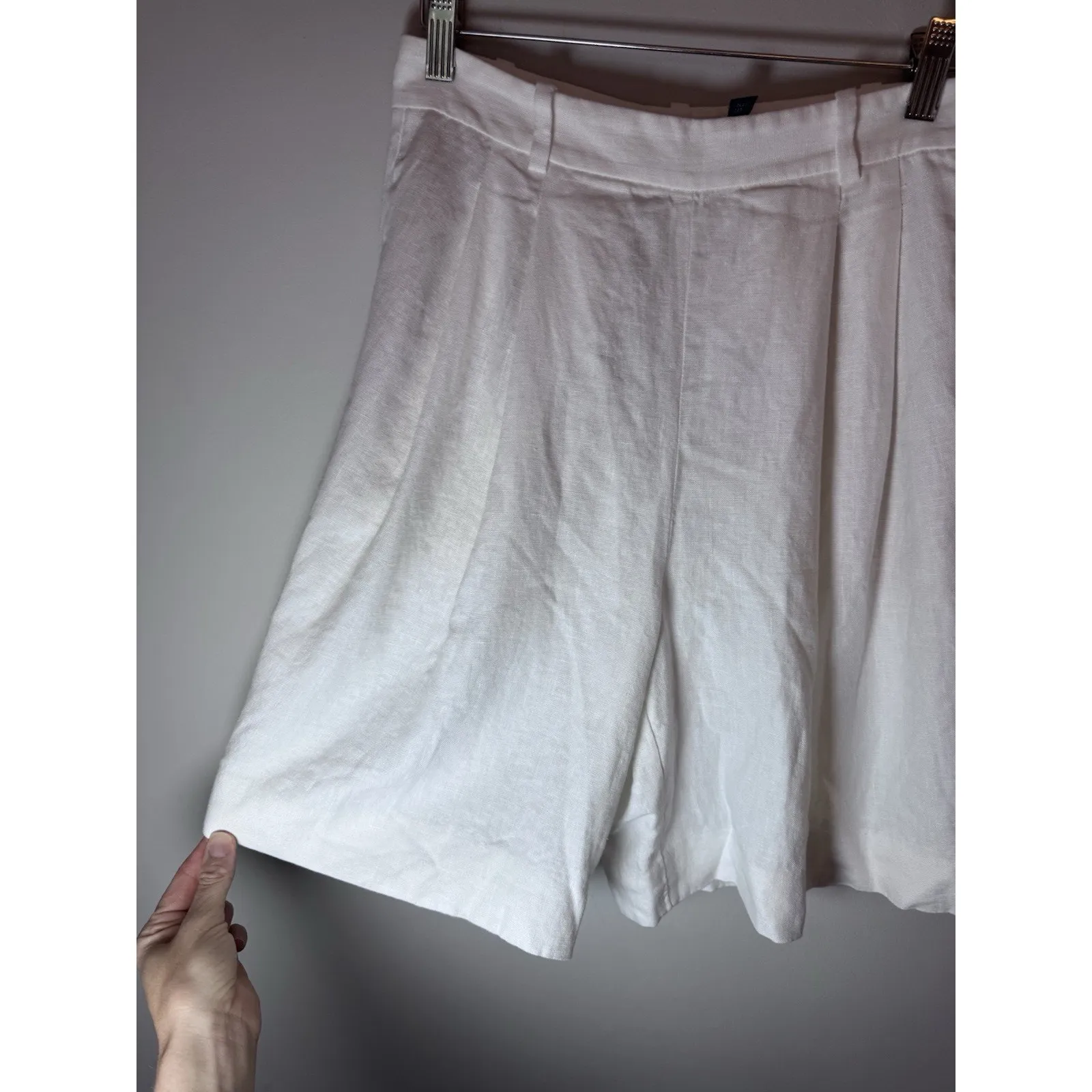 Polo Ralph Lauren White Linen Bermuda Shorts Sz 2 NEW - Image 8