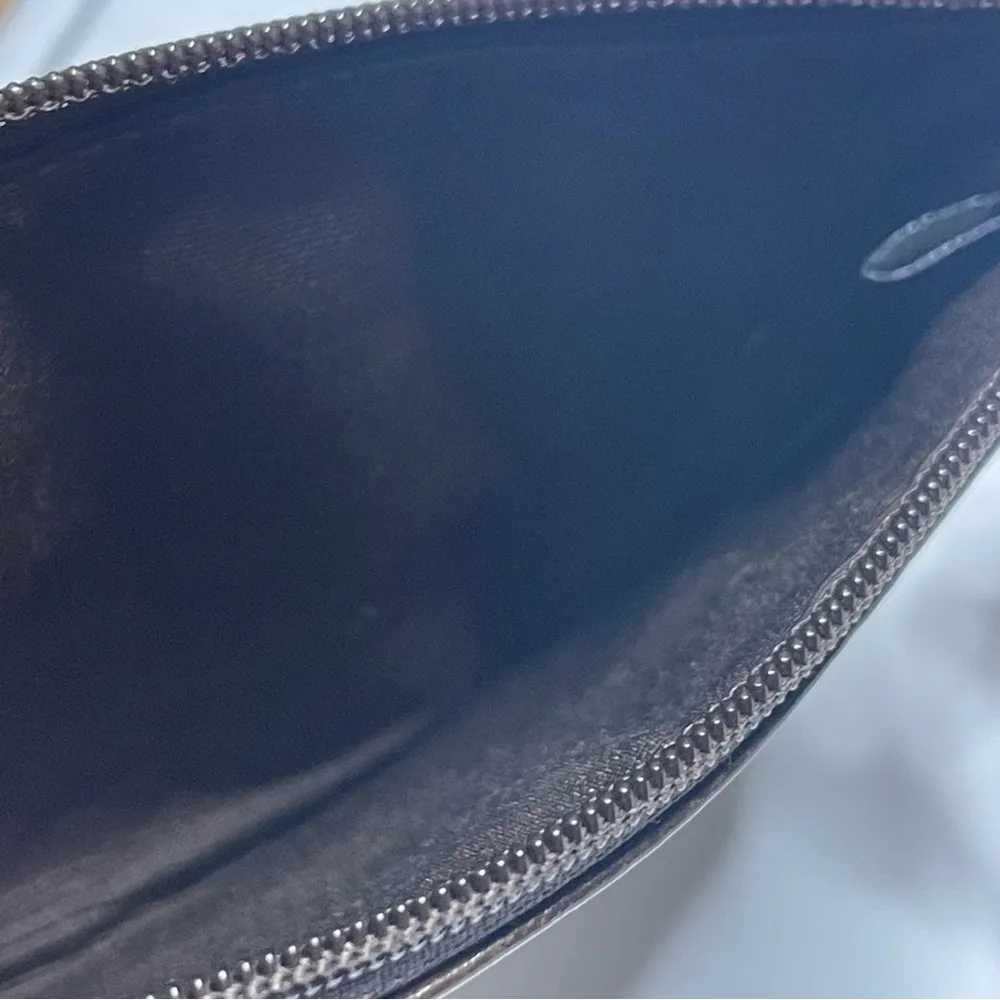 Vintage 90s Coach Patchwork Leather Suede Wristlet Wallet Brown Gold Hardware - Image 10