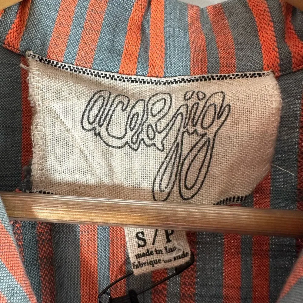 Ace & Jig Ronnie Organic Cotton Midi Dress Size Small Sundown - Image 4