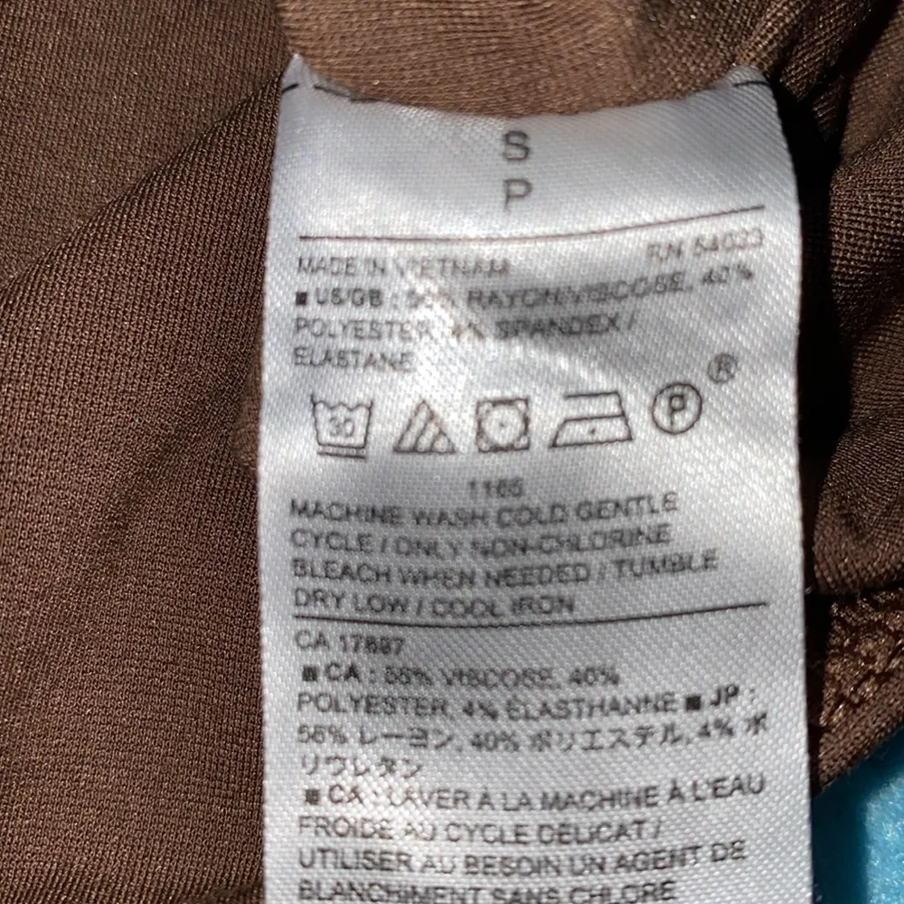 BANANA REPUBLIC tank top bodysuit thong snap style rich dark brown NEW size S - Image 8