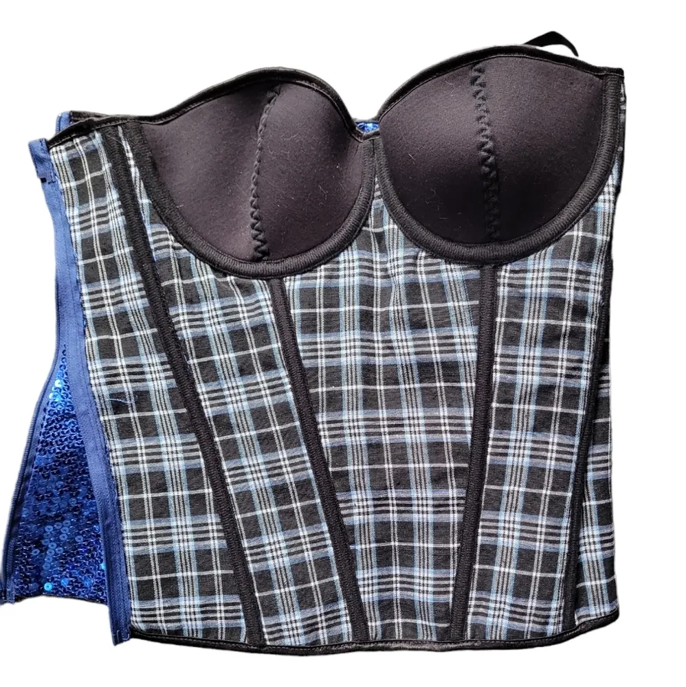 Daisy Corsets | NWT Sequined | Color: Blue | Size: Large - Image 6