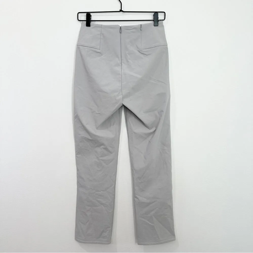 Athleta Wander Slim Straight Crop Pant Athleisure Casual Galactic Gray size 4 - Image 4