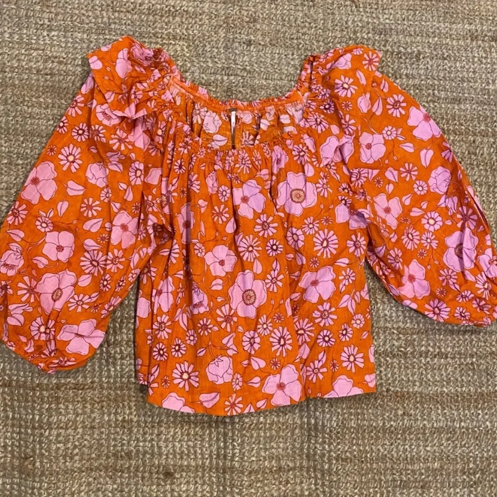 Free People Miss Daisy Printed Top / Heat Wave S - Image 6